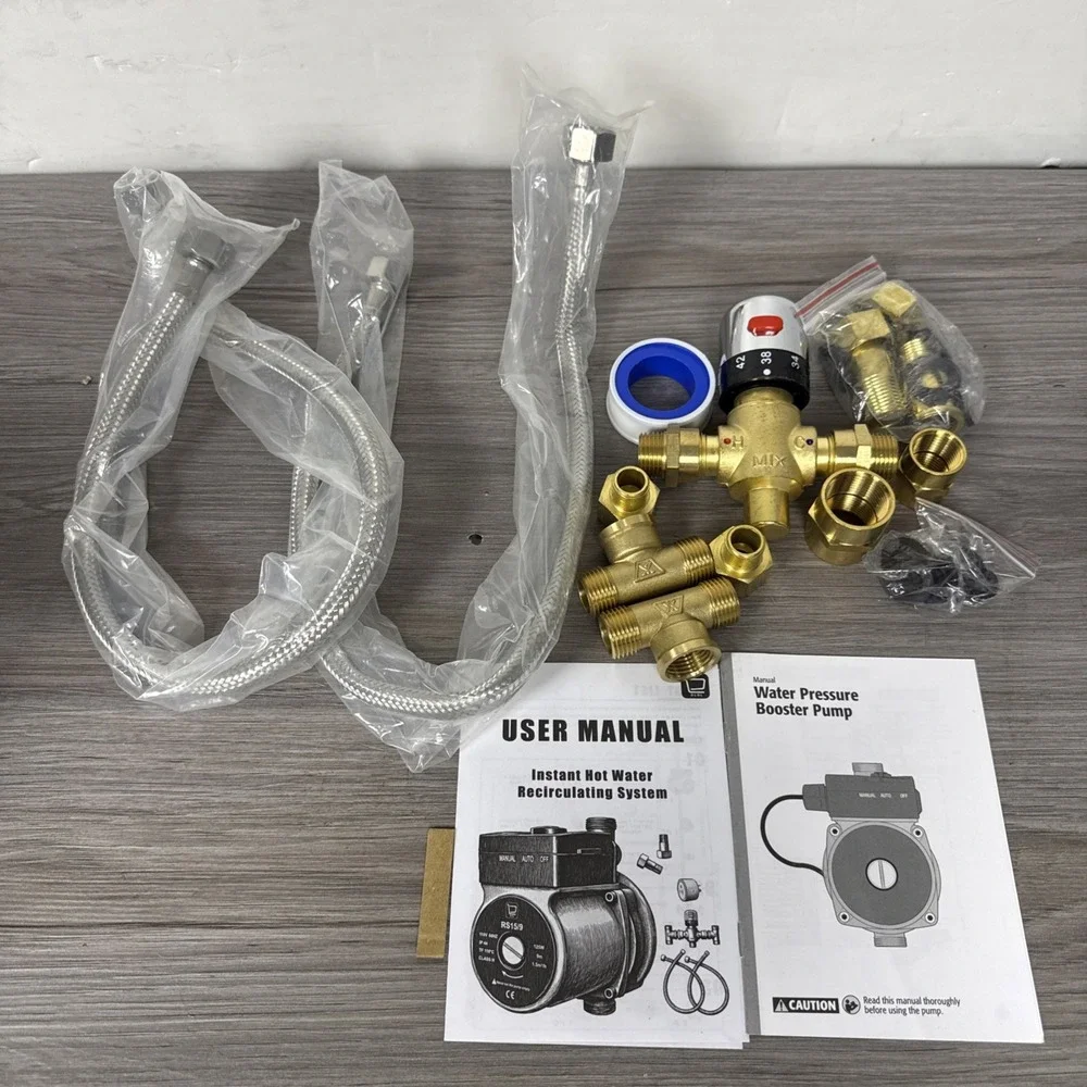 DILIGUALA Instant Hot Water Recirculating Pump Kit for Tank Water Heater
